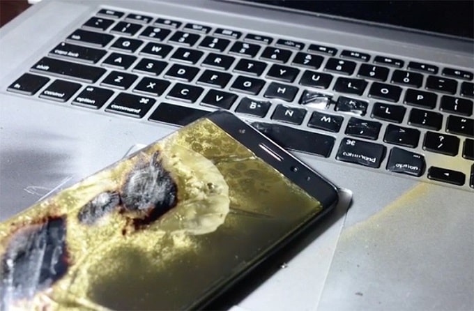 Galaxy Note 7 phát nổ khiến Samsung tụt dốc nặng nề
