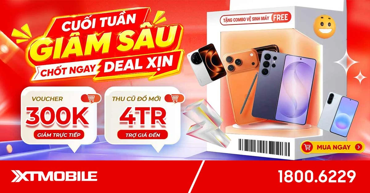 Flash sale cuối tuần - Chốt ngay deal xịn: Nhận ngay voucher giảm đến 300K