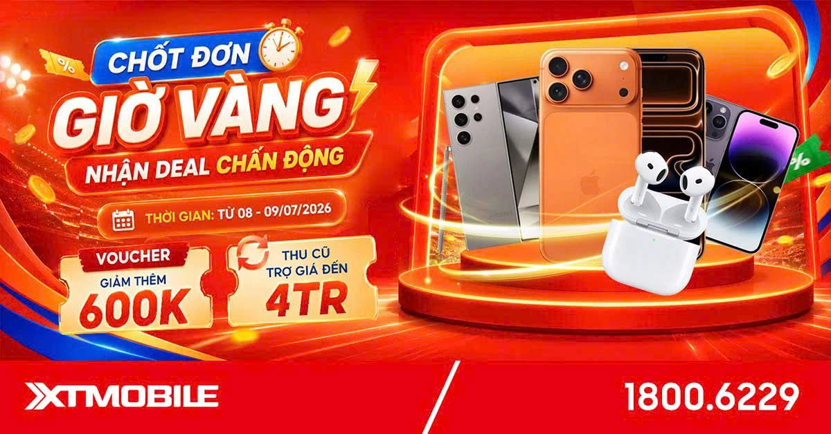 Giờ vàng sale sốc: Nhận ngay voucher giảm đến 600K, thu cũ trợ giá 4 triệu đồng