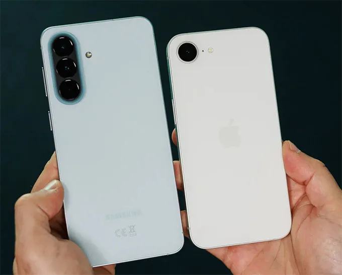 Chi tiết so sánh Samsung Galaxy A57 vs iPhone 17e