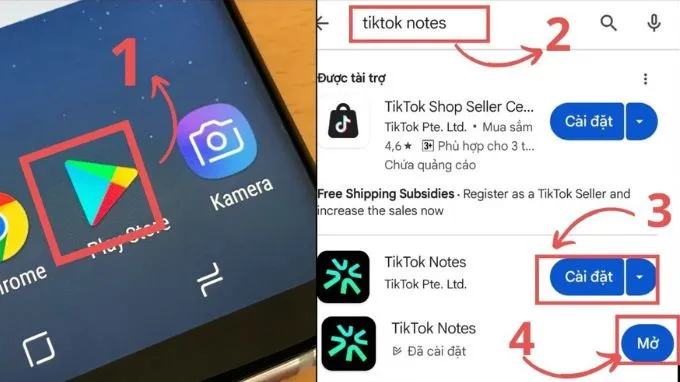Hướng dẫn cách tải TikTok Notes trên điện thoại