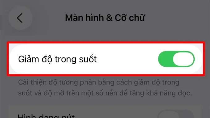 Cách chỉnh độ trong suốt của Liquid Glass