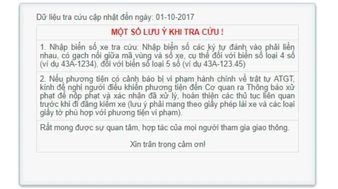 Một số lưu ý quan trọng cần biết khi kiểm tra phạt nguội