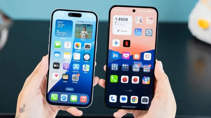 Phần mềm và tính năng AI trên OPPO Reno 14 và iPhone 15