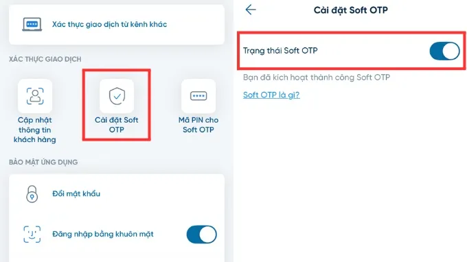 Sử dụng Smart OTP không phụ thuộc vào số điện thoại