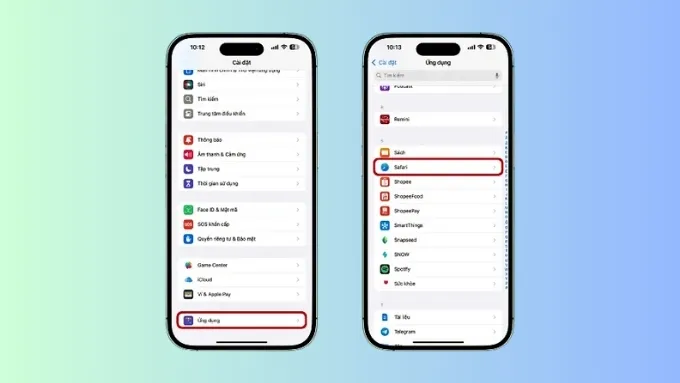 Mở ứng dụng Cài đặt trên iPhone