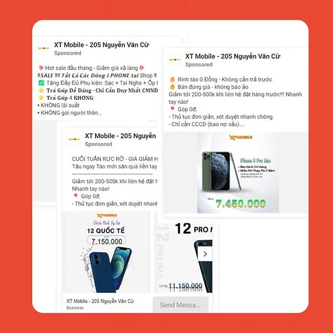 XTmobile phốt XTmobile giả mạo tại địa chỉ 205 Nguyễn Văn Cừ, Hà Nội
