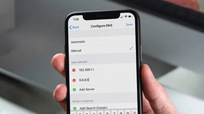 Đặt lại cấu hình DNS
