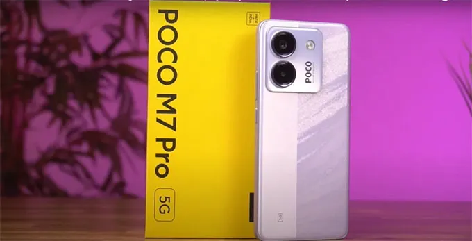 Thiết kế của POCO M7 Pro 5G là một trong những tính năng nổi bật của nó