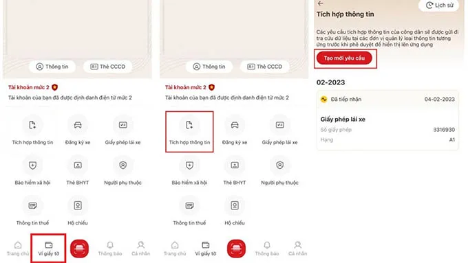 Cách tích hợp bằng lái xe, giấy phép lái xe vào VNeID trên điện thoại