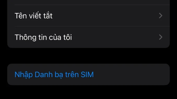 Chuyển danh bạ iPhone sang Samsung bằng thẻ SIM