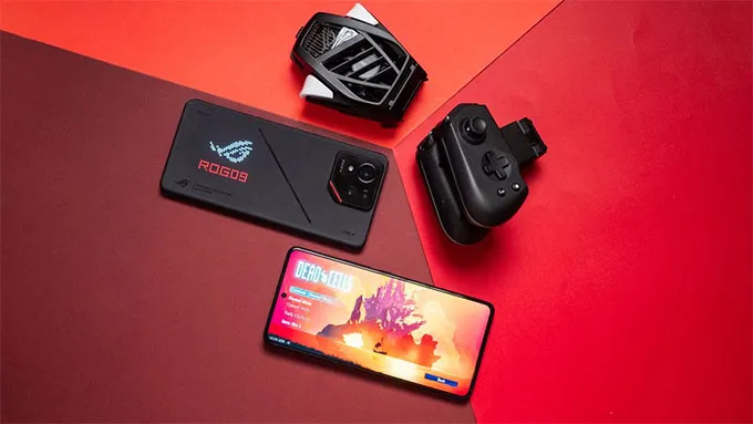 Điện thoại ASUS ROG 9 Pro đi kèm với phụ kiện chơi game hấp dẫn