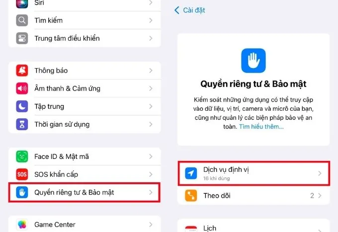 Tắt định vị khi không cần thiết