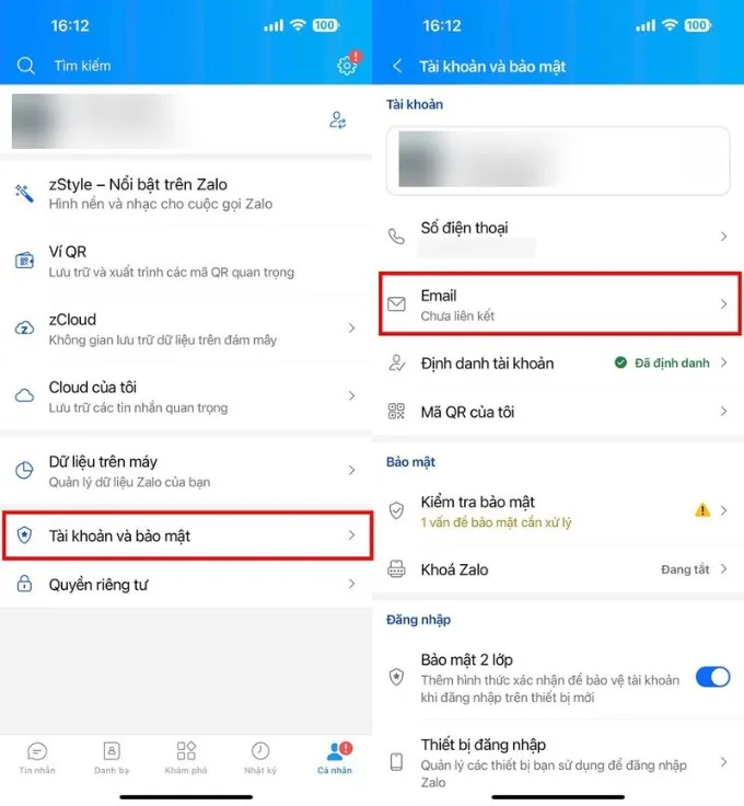 Hướng dẫn cách liên kết tài khoản Zalo với email