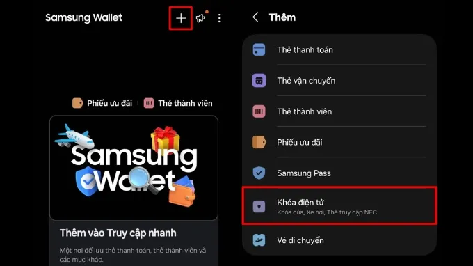 Cách thêm thẻ từ vào điện thoại Samsung