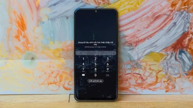 Hệ thống bảo mật mã PIN trên Galaxy S24 Ultra
