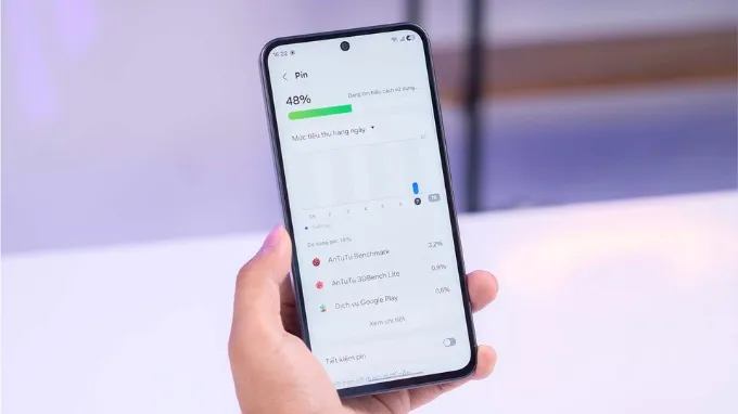 Galaxy A37 5G được trang bị viên pin dung lượng 5.000 mAh,