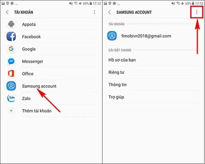 Hướng dẫn cách xóa tài khoản Samsung trên điện thoại