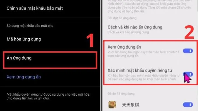Cách tìm và mở lại ứng dụng đã ẩn trên điện thoại Vivo