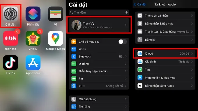 Cách mua thêm dung lượng iCloud trên iPhone/iPad