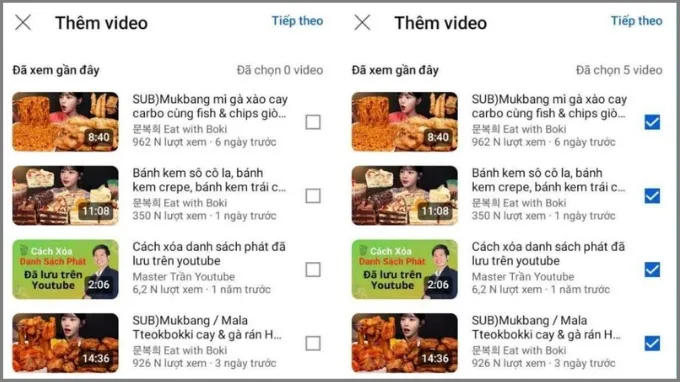 Bước 3 cách tạo danh sách phát trên Youtube qua thư viện