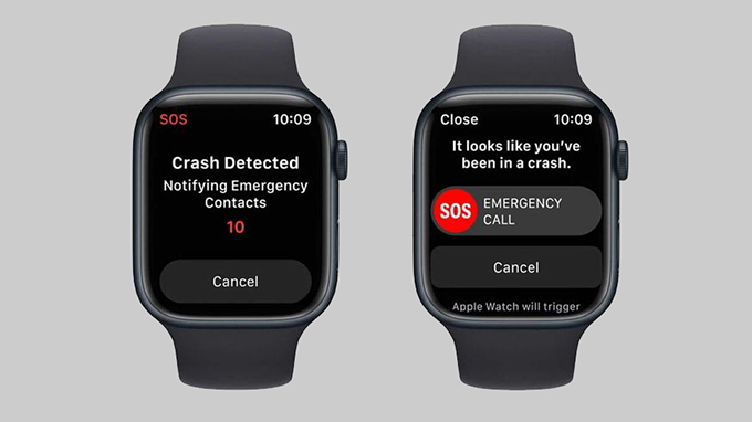 tính năng crash detection trên đồng hồ apple watch series 8