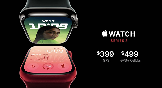 đồng hồ apple watch series 8 với giá bán chính thức tại sự kiện 