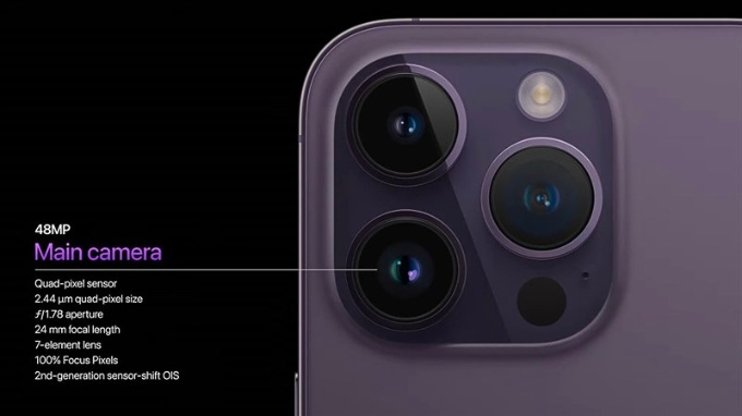 Lần đầu tiên iPhone 14 series được trang bị camera 48MP 
