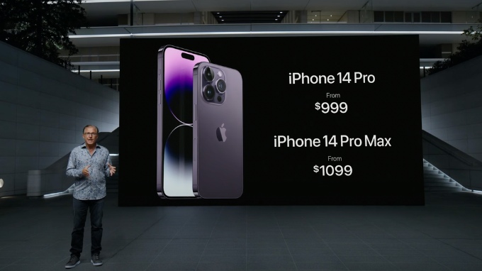 Giá bán khởi điểm của phiên bản iPhone 14 Pro cao cấp