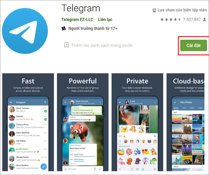 Telegram bị sử dụng để phát tán các phần mềm có chứa mã độc đầy nguy hiểm