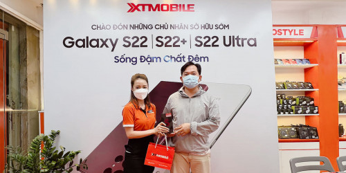 Hình ảnh ngày mở bán Samsung Galaxy S22 Series chính hãng tại XTmobile