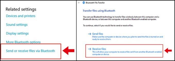 Chuyển file dữ liệu từ điện thoại sang máy tính bằng kết nối Bluetooth