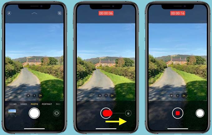 Cách quay video nhanh trong ứng dụng máy ảnh trên iPhone 14 