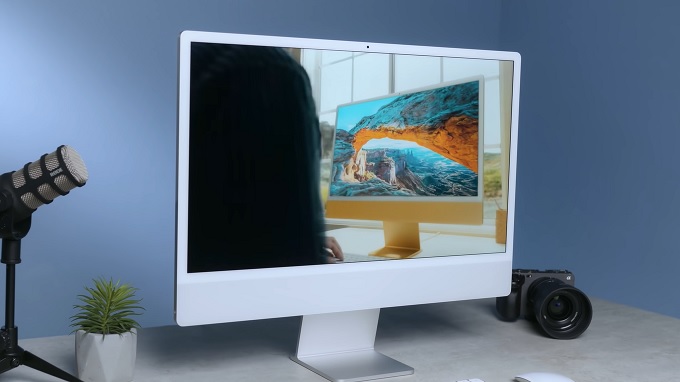 Màn hình iMac 24 2021 M1 8-Core CPU 8-Core GPU 8GB 256GB siêu nét