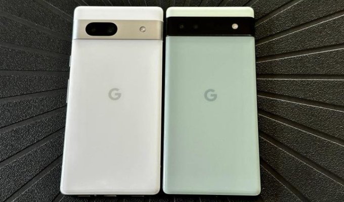 So sánh thiết kế của Google Pixel 7a và Google Pixel 6a