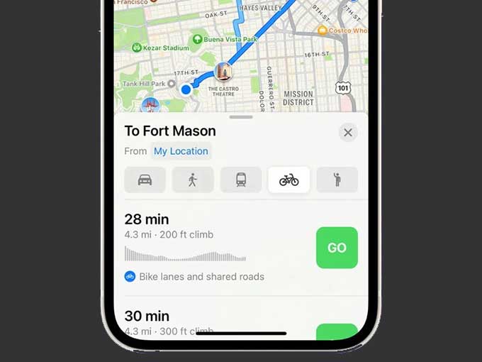 2 tính năng mới của Apple Maps sẽ có trên iOS 16 sắp được ra mắt chính thức