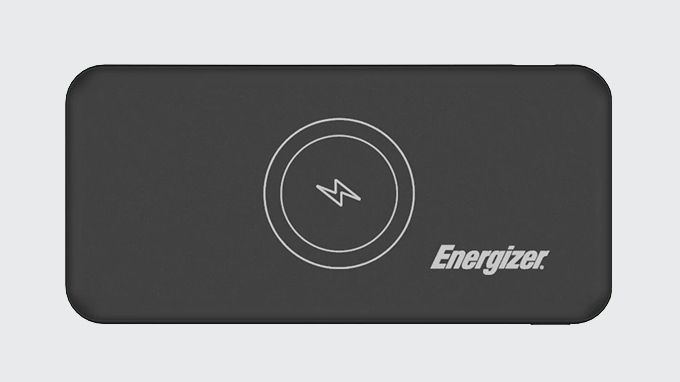 Pin dự phòng Energizer 10.000mAh QE10007BK có thiết kế nhỏ gọn, tích hợp sạc không dây tiện dụng