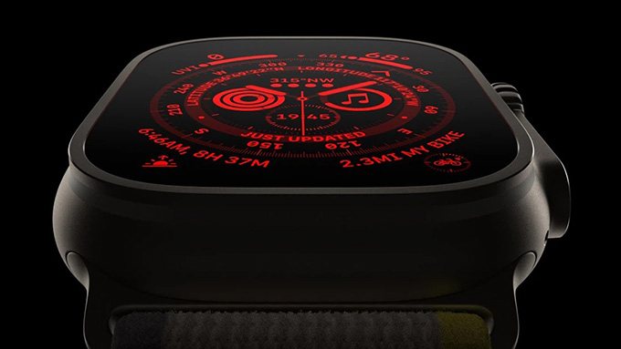 Chế độ màn hình Wayfinder của Apple Watch Ultra