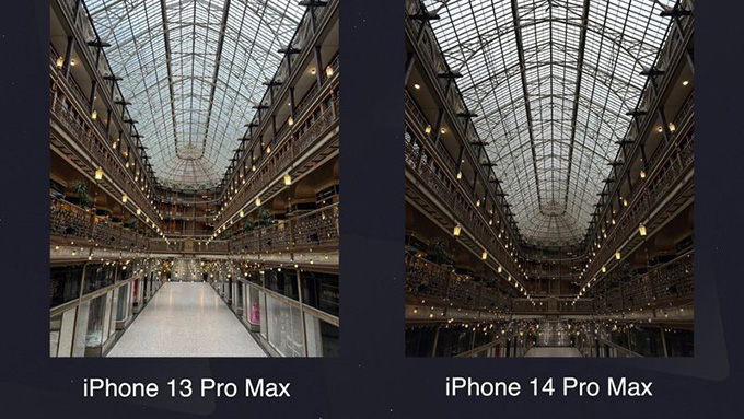 So sánh camera iPhone 14 Pro Max và iPhone 13 Pro Max: Chụp ảnh thiếu sáng 
