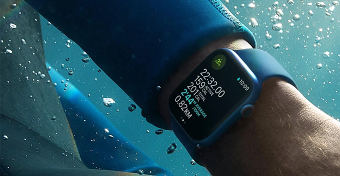 Khả năng kháng nước ấn tượng của Apple Watch Series 7 45mm GPS