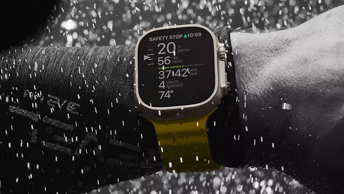 Apple Watch Ultra có thể hoạt động ngay cả dưới nước