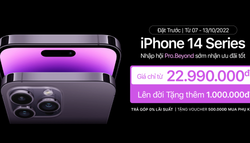 Đặt trước iPhone 14 series VN/A giá từ 22,99 triệu tại XTmobile: Nhập hội Pro.Beyond sớm, nhận thêm ưu đãi tốt