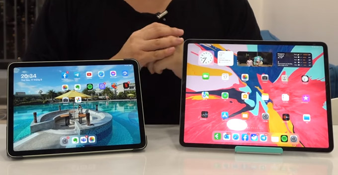 Màn hình iPad Air 4 lớn hơn iPad mini 6