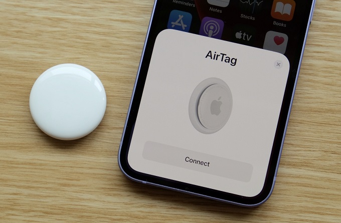 Airtag dễ dàng kết nối với iPhone