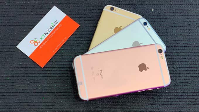 Ngoài những màu cơ bản xám, vàng đồng và bạc, iPhone 6s 64GB còn cho ra màu vàng Rose