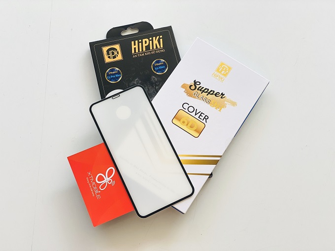 cường lực HiPiKi 6D iPhone Xs Max Full Black